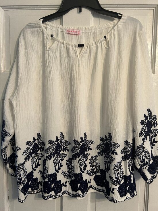 Ana and Rose Tops - ANA & ROSE Women's Peasant-style Top